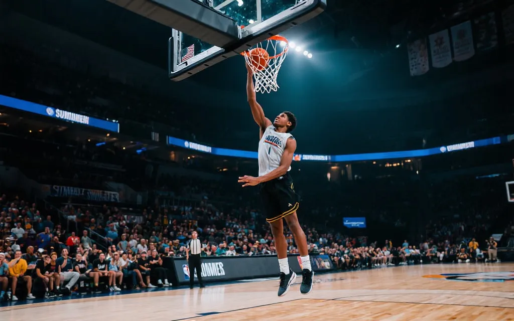 NBA夏季联赛新秀暴扣瞬间